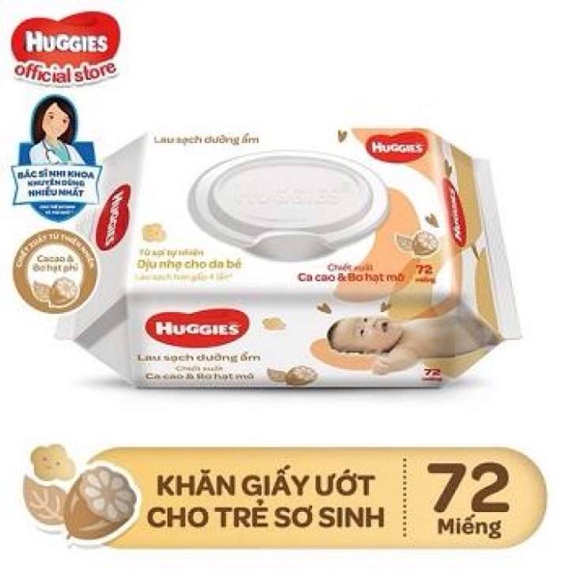 Khăn giấy ướt cho trẻ sơ sinh HUGGIES.