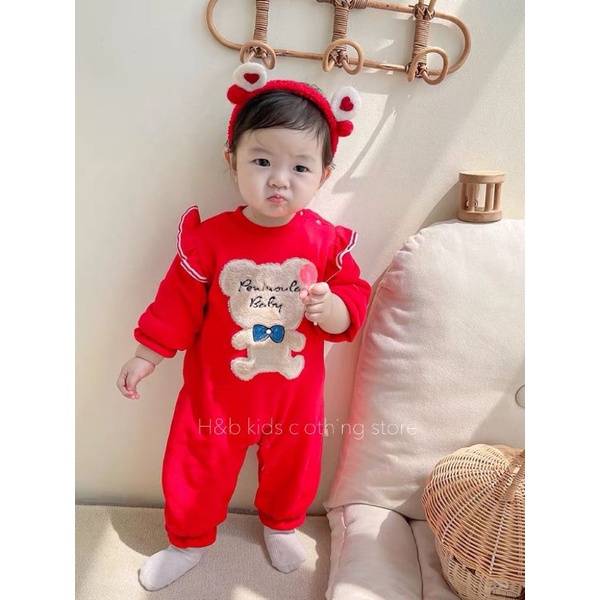 Body đỏ diện tết và noel cho bé gái