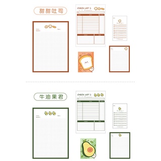 30 Sheets Ins Cute Sticky Notes Notebook Paper Memo Learning Hand Account Collage Material