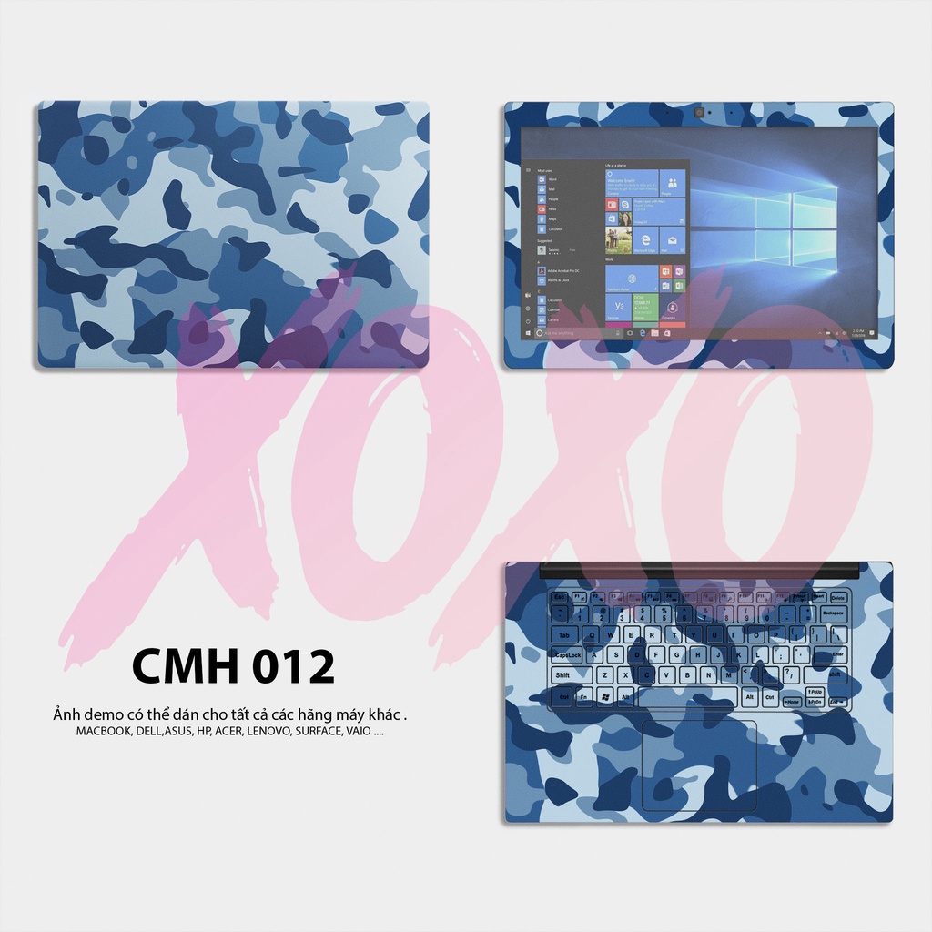 Miếng skin dán laptop mẫu CMH 012 / Có mẫu decal dán cho tất cả các hãng máy tính