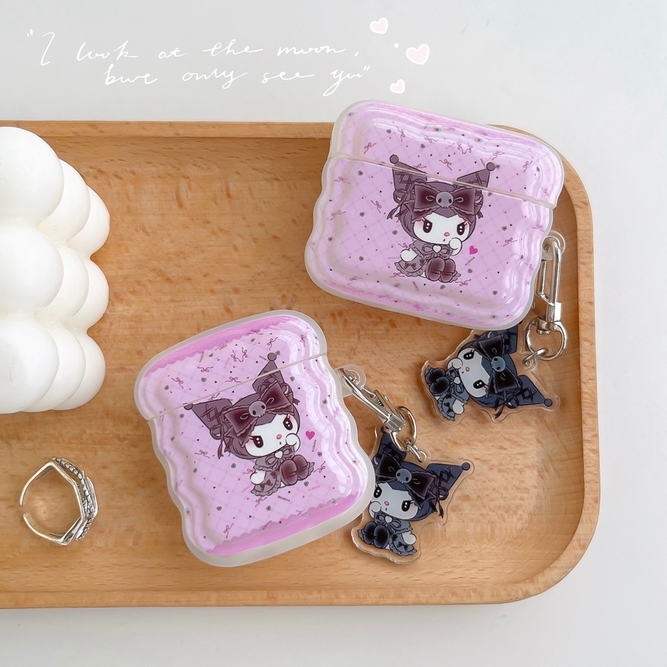 Vỏ Bảo Vệ Hộp Sạc Tai Nghe Bluetooth airpods 1 2 3 pro 2 Bằng tpu Mềm Hình Kuromi Hoạt Hình Dễ Thương