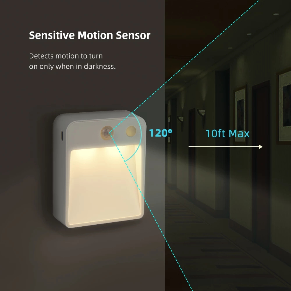 Đèn LED mini gắn tường cảm biến chuyển động tiện lợi
