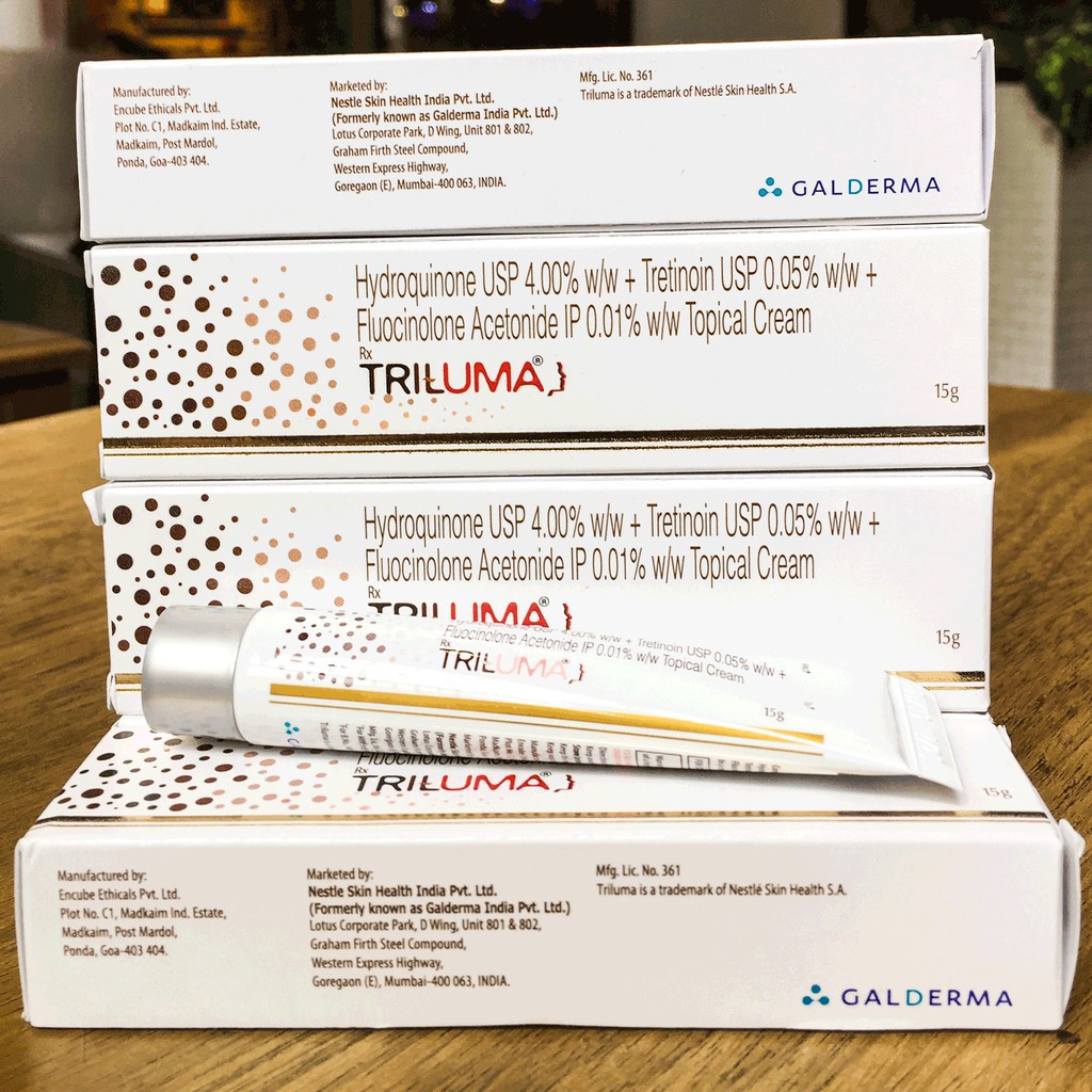 ✅ KEM TRÍLUMA TRẮNG DA LOẠI BỎ MỤN, THÂM NÁM , TÀN NHANG {Ấn Độ} 15g.