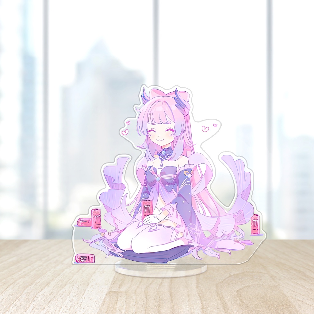 Mô hình đứng standee mica nhựa Arcrylic in hình Anime Kokomi Genshin Impact trang trí góc học tập