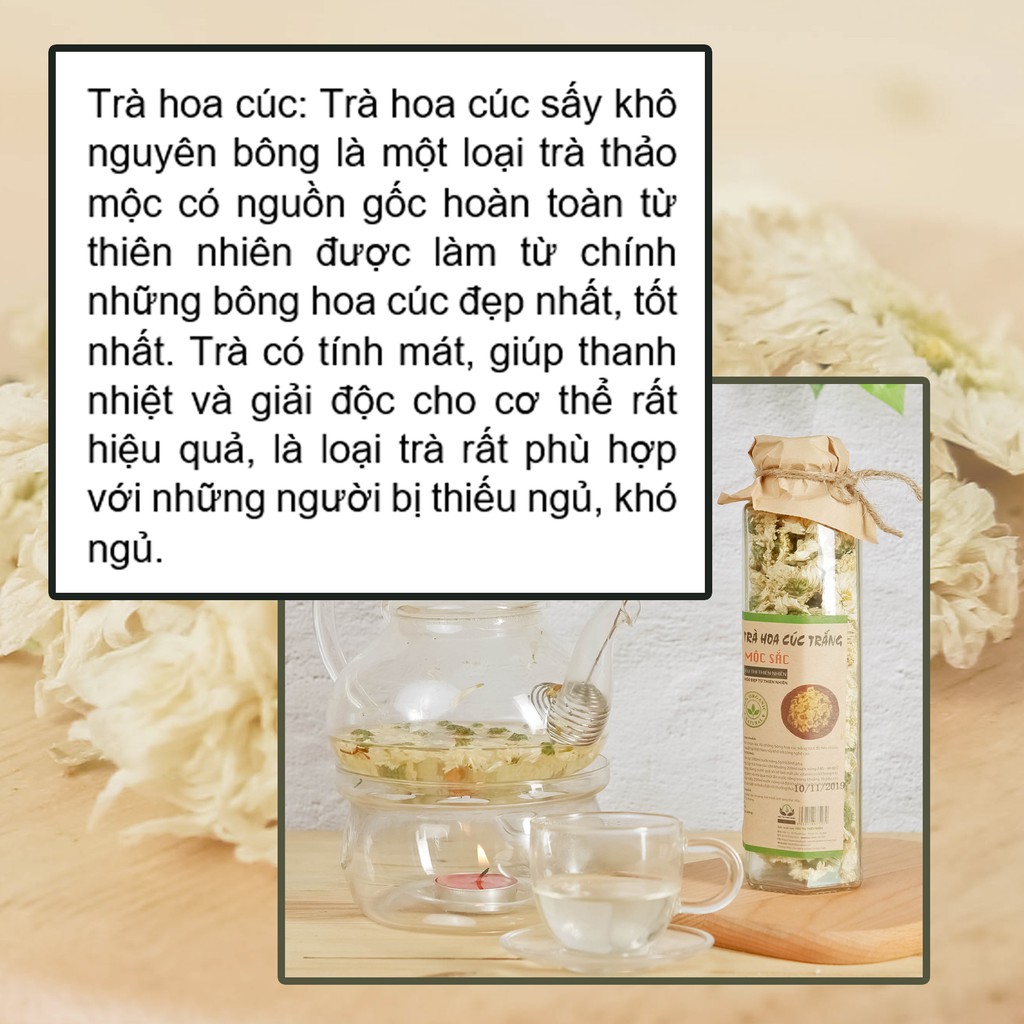 Set quà 6: Trà hoa Cúc Vàng, Cúc Trắng, Kim Ngân Hoa Mộc Sắc cao cấp, quà biếu, quà tặng, quà sức khỏe | BigBuy360 - bigbuy360.vn