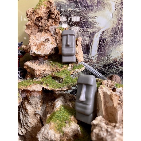 Mặt tượng giả đá trang trí tiểu cảnh non bộ, hồ cá, bán cạn