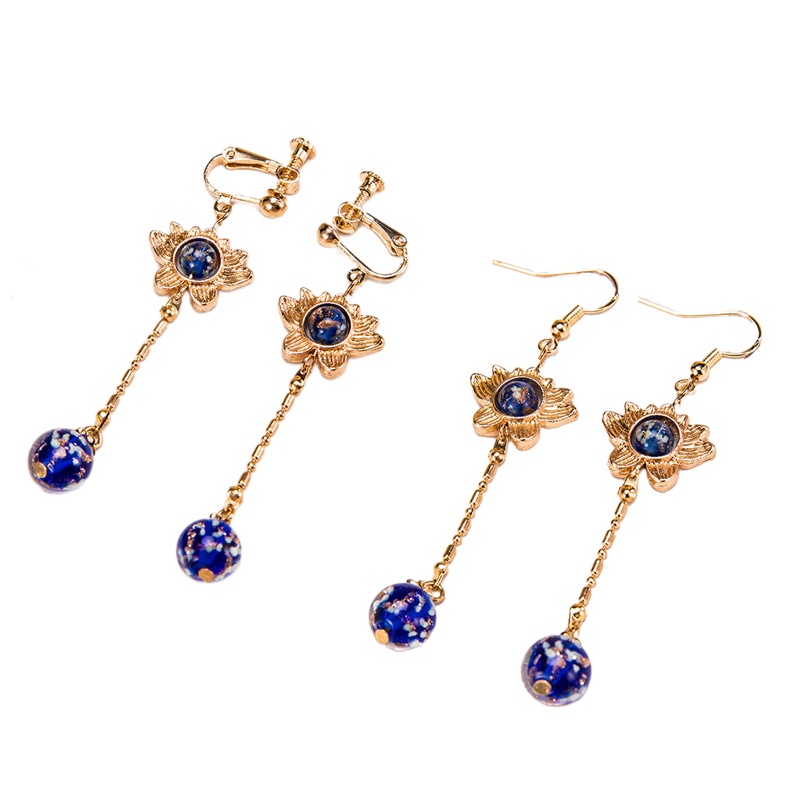 Trâm Cài Tóc Dáng Dài Đính Hoa Phong Cách Hán Phục Cổ Điển