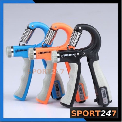 Kìm bóp tập cơ tay tập gym ,kìm bóp tay đếm số có lò xo hiệu quả điểu chỉnh lực 5 - 60kg ,kìm bóp tay chữ A