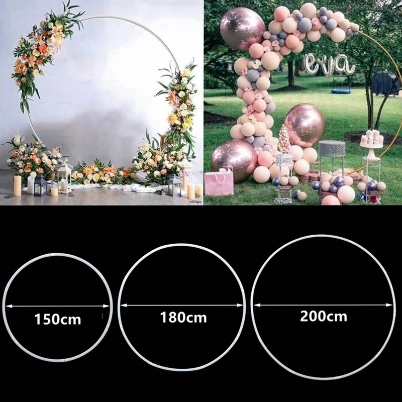 Giá Đỡ Bong Bóng Hình Tròn 200CM Trang Trí Đám Cưới Tiệc Sinh Nhật Bé