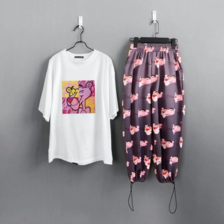 UNISEX - SET CARTOON PANTS + ÁO THUN TAY LỞ - QUẦN HOẠT HÌNH - QUẦN ULZZANG