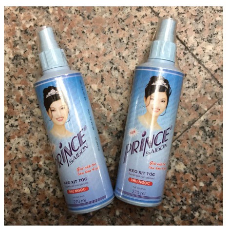 Gôm xịt tóc Prince Sài Gòn 270ml , keo giúp tăng độ cứng, giữ nếp lâu cho tóc dùng được cho cả nam và nữ