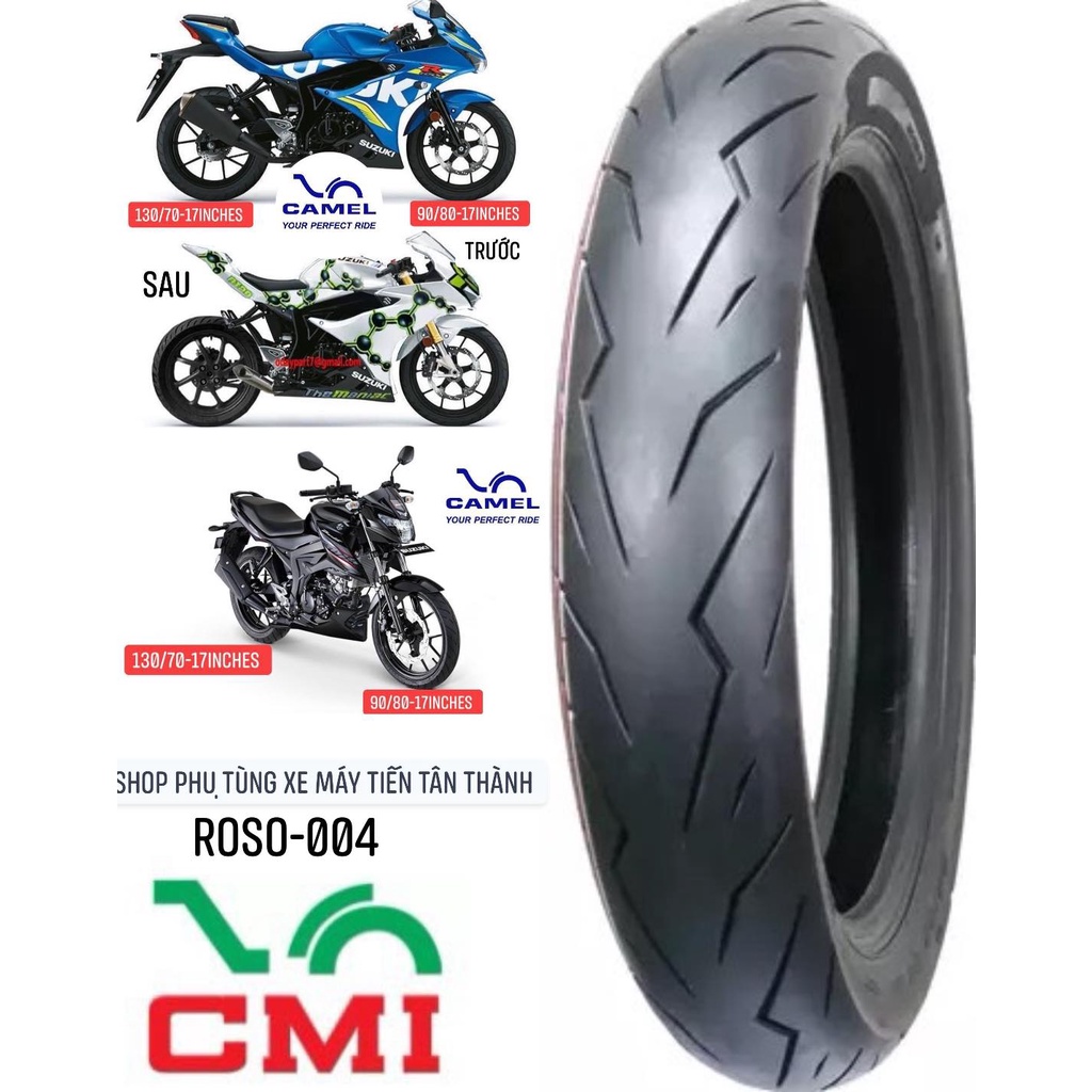 VỎ LỐP SUZUKI GSX150 / GSXR150 (90/80-17 &amp; 130/70-17) CMI_004 cameltire_fast