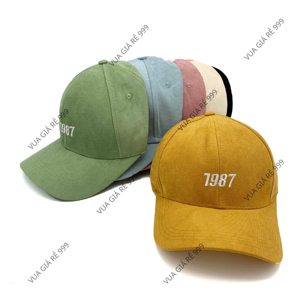 Mũ lưỡi trai nhung mịn thêu chữ Memorie , Nón kết phong cách Ulzzang form unisex nam nữ M03