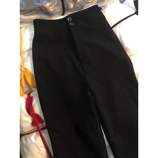 Quần loe cạp cao 2 nút (Ảnh thật shop chụp)