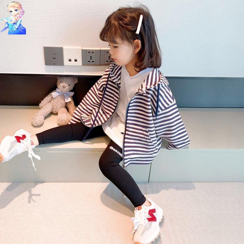 Áo Khoác Mỏng Có Mũ Trùm Thời Trang Xuân Thu Dành Cho Bé Gái 2021