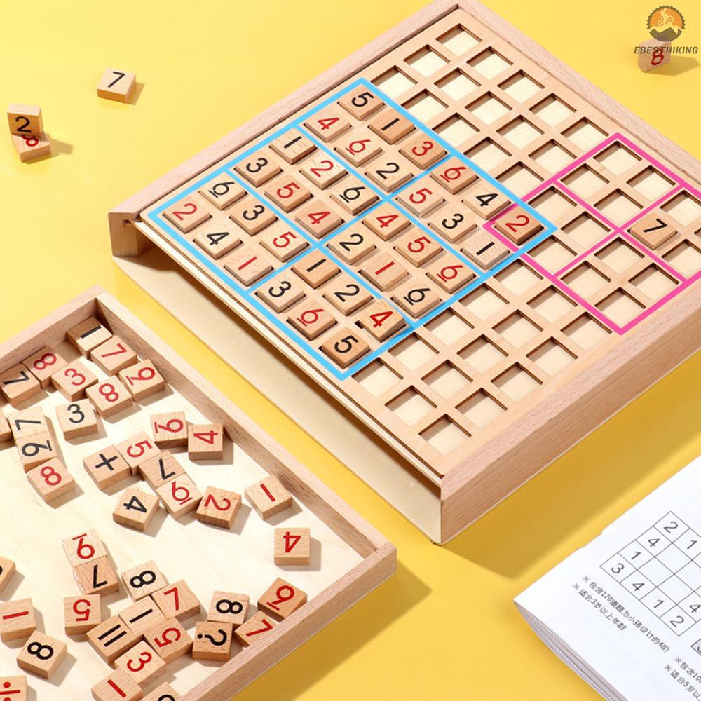 đồ chơi trẻ em Sudoku Bằng Gỗ Có Thể Gấp Gọn Cho Bé