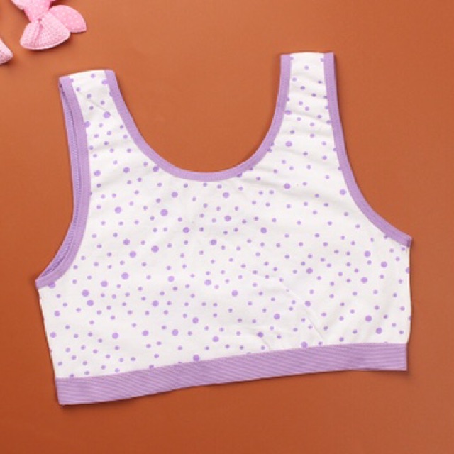 Bra / Áo Lá Học Sinh Một Lớp Chấm Bi Xuất Hàn ( AL: 103 ) Hàng Loại Đẹp.