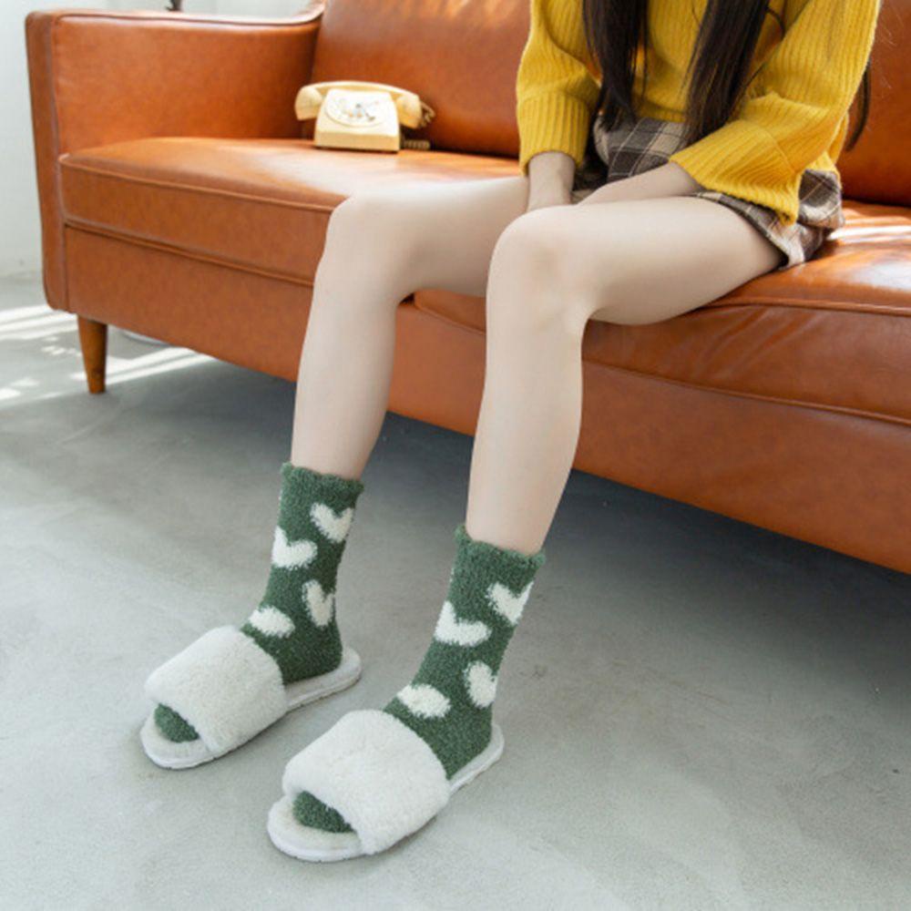 LEILY Vớ Lông Cừu San Hô Mềm Mại Giữ Ấm Mùa Đông Kiểu Dáng