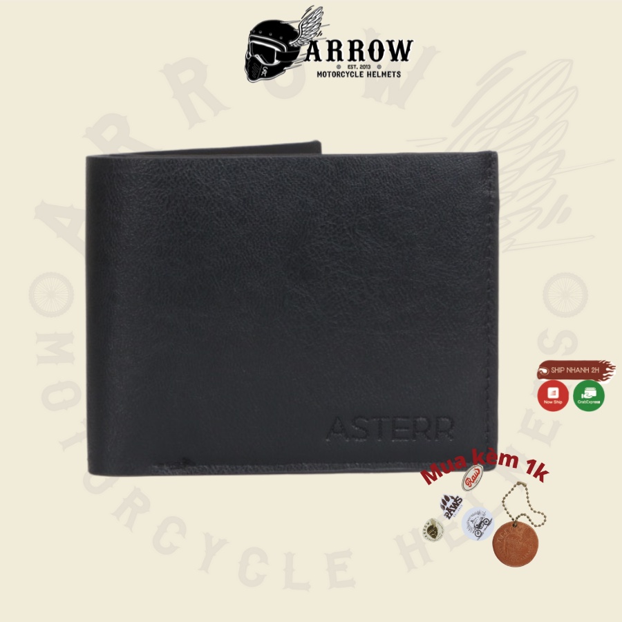 Ví nam da nhiều ngăn, đựng thẻ, tiền, giá rẻ arrow shop