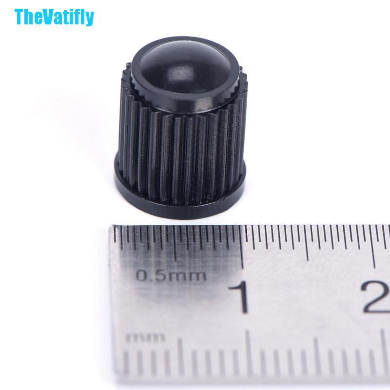 Bộ 50 Nắp Nhựa Đậy Van Bánh Xe Hơi Màu Đen Chống Bụi