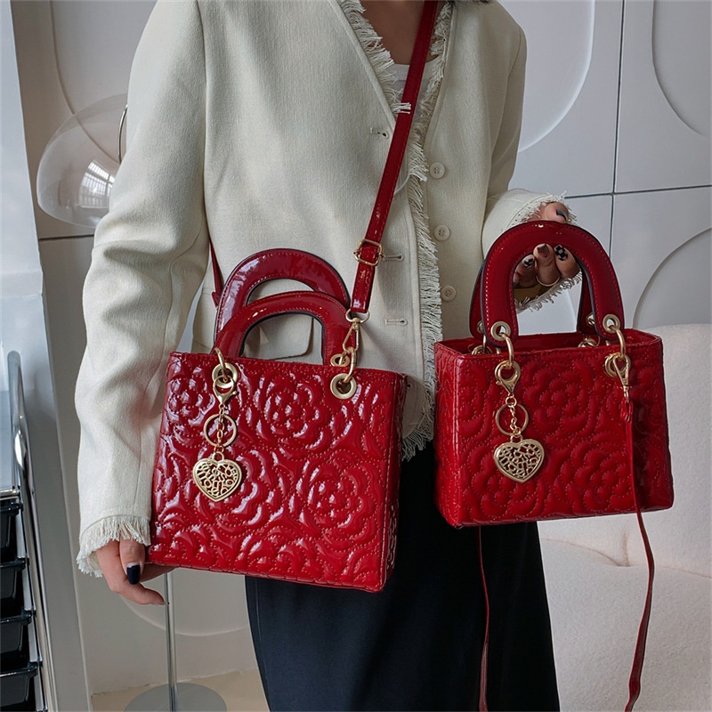 Túi Đeo Chéo Họa Tiết Hoa Thanh Lịch Thời Trang Cho Nữ