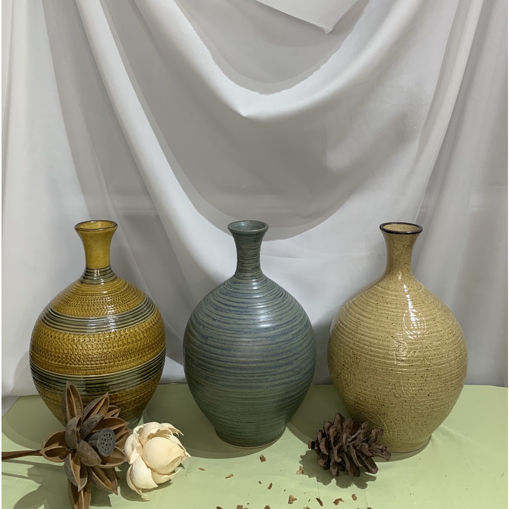 Lọ cắm hoa. lọ cắm bông gốm sứ Bát Tràng decor trang trí nhà cửa xinh yêu