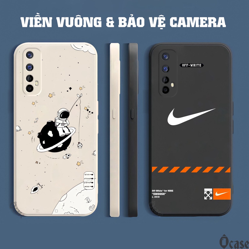 Ốp lưng Oppo Realme 7 in hình Nasa vũ trụ  cạnh viền vuông có bảo vệ camera