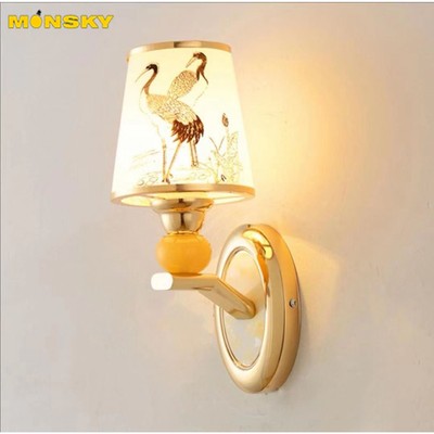 Đèn tường MONSKY BESTE kiểu dáng hiện đại trang trí nội thất sang trọng dùng bóng LED E27 xoáy