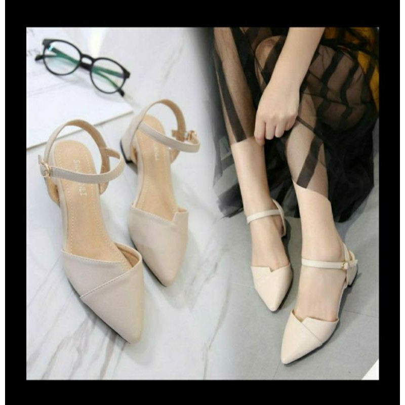 (có sẵn)giày cao gót nữ big size 40 41 42 43 cao 3 phân giày bigsize số lớn ngoại cỡ