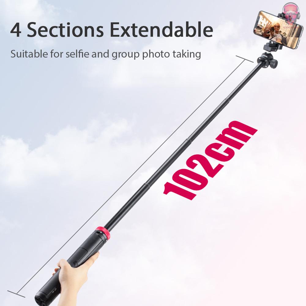 Giá đỡ ba chân Ulanzi MT-44 mini có thể kéo dài linh hoạt đầu xoay 360 độ chịu lực nặng 1.5kg cho điện thoại/ máy ảnh