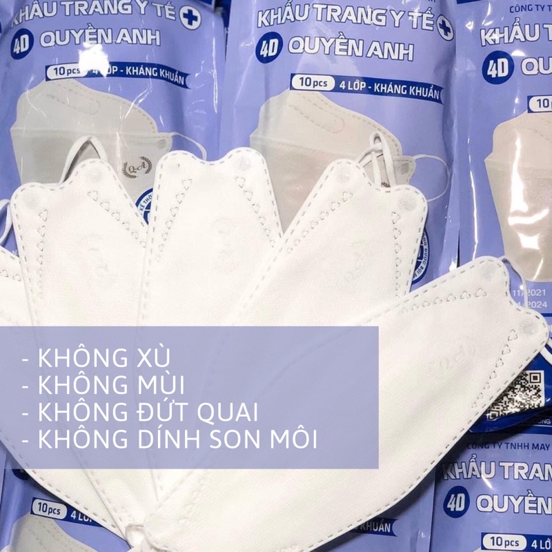 Sỉ 1 thùng 300 chiếc khẩu trang KF94 y tế kháng khuẩn Quyền Anh