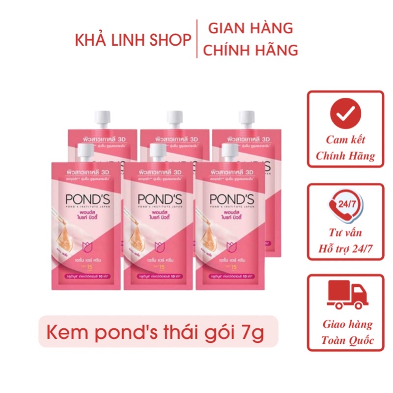 Lẻ 1 gói kem dưỡng trắng da pond's gói 7g thái lan
