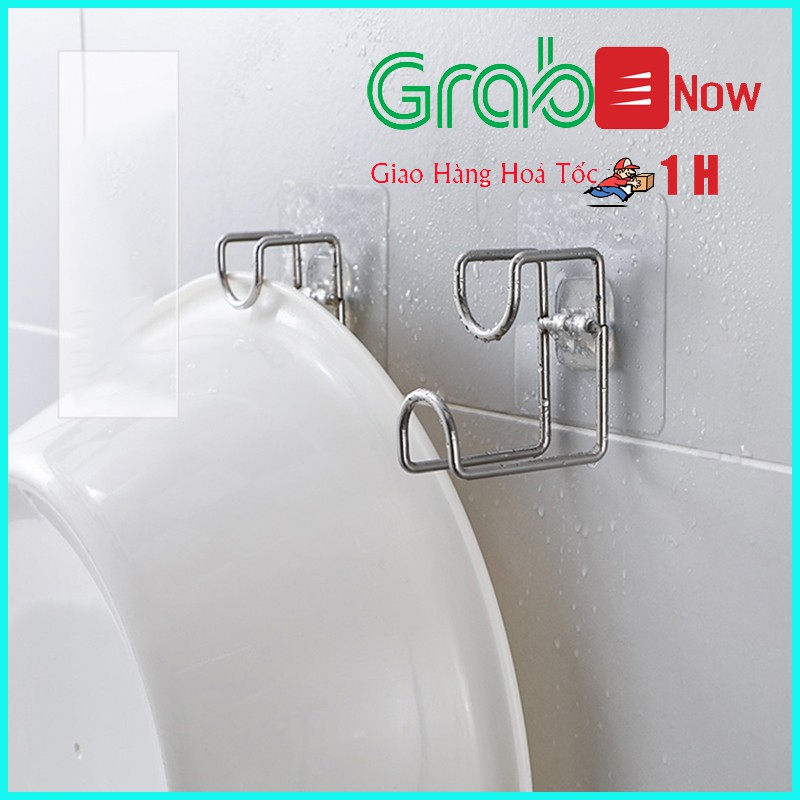 giá móc treo thau chậu gắn tường đa năng