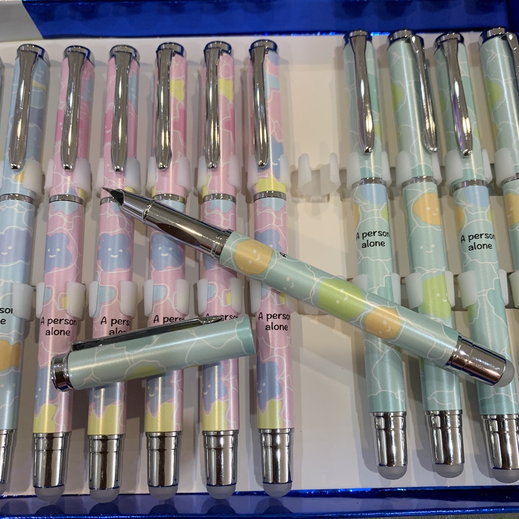 Bút Máy Xóa Được Cao Cấp Mực Xanh 3603-2 [ Giao màu thân viết ngẫu nhiên Cho bé Trai Và Gái ]