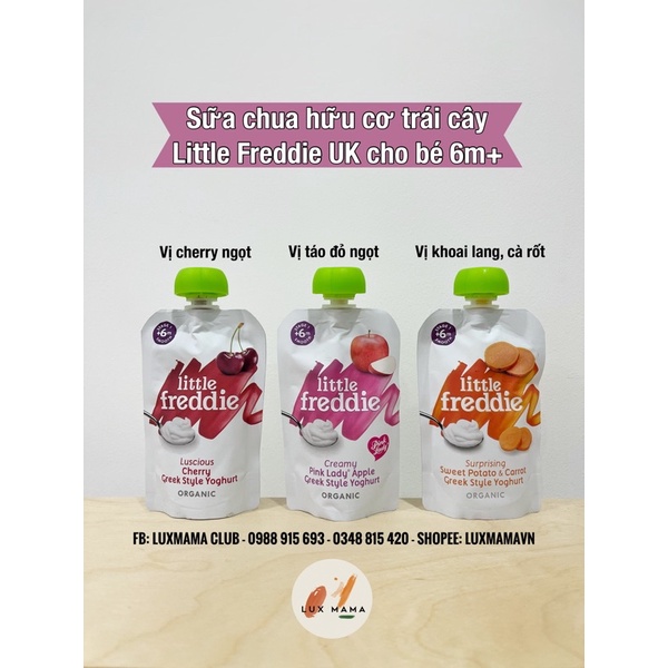 [NỘI ĐỊA ANH] Gói/Túi ăn dặm ngọt rau củ, trái cây/hoa quả nghiền HỮU CƠ Ella’s Kitchen cho bé từ 4 tháng