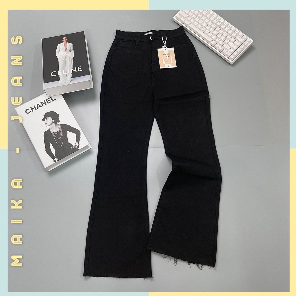 Quần Jean Nữ Ông Loe Lưng Cao Lai Cắt MaiKa Jeans