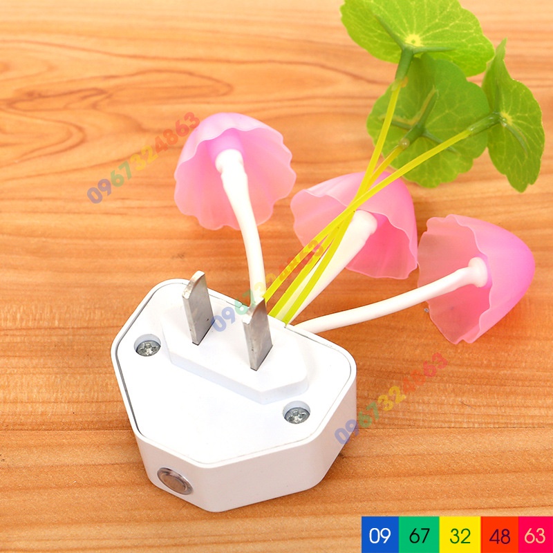 Đèn ngủ cảm ứng TỰ ĐỘNG hình nấm dễ thương trong phòng