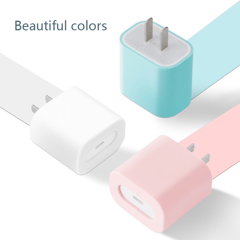 Vỏ bảo vệ củ sạc USB bằng silicon thích hợp cho Iphone 20W