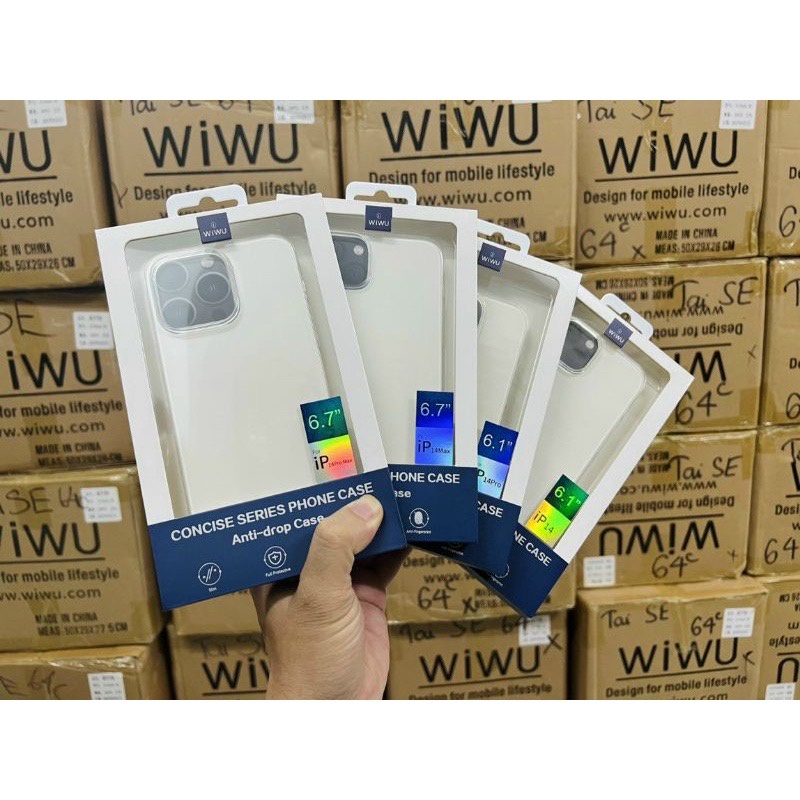 ￼Ốp dẻo trong suốt Iphone 14 pro max , 14 pro , 14 max , 14 chính hãng wiwu