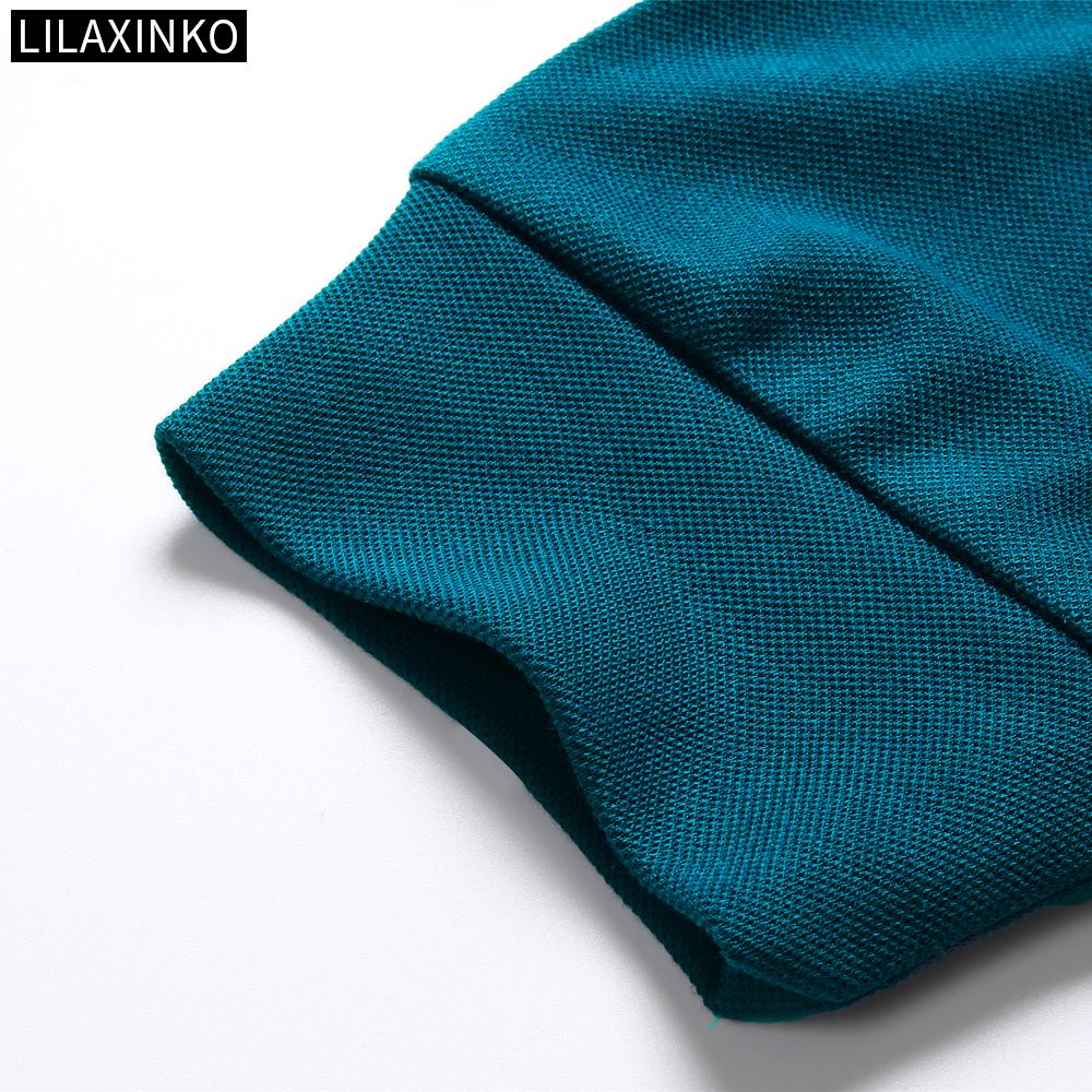 Áo Thun Polo Tay Dài Bằng Cotton 4 Màu Thời Trang Thu Đông Cho Nam