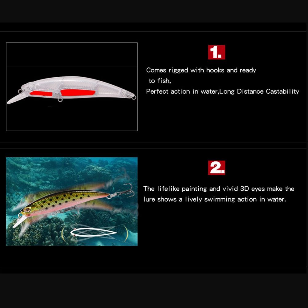 Mồi Câu Cá 70S 7cm 10g Có Móc Tiện Dụng