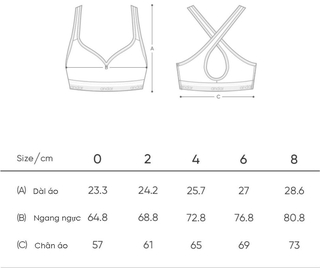 Sport bra Andar mút đúc AJWBT-20