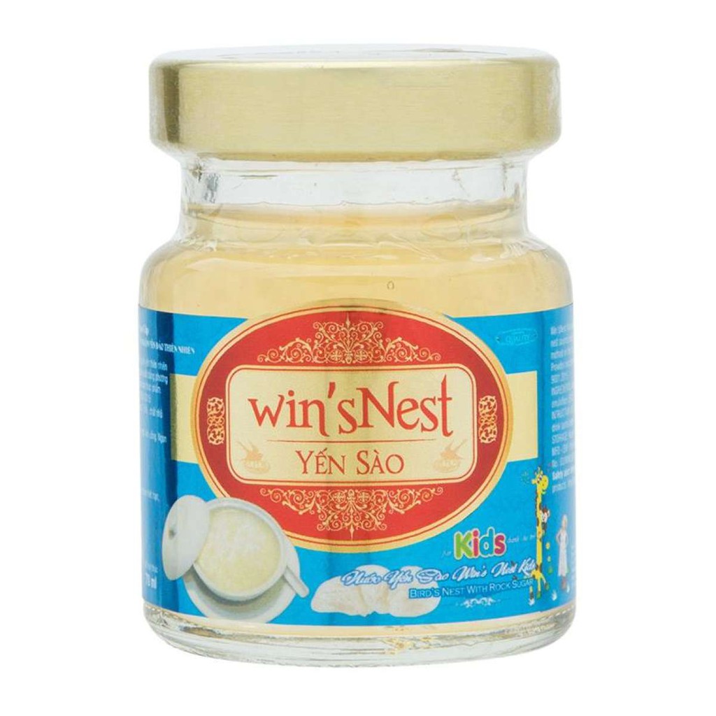 Nước Yến Sào win'sNest Kids (6 Lọ x 70 ml / Lốc) thích hợp cho trẻ em từ 1 tuổi trở lên.