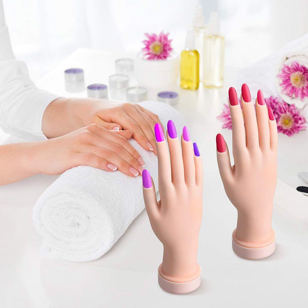 Mô Hình Bàn Tay Silicone Luyện Tập Làm Móng