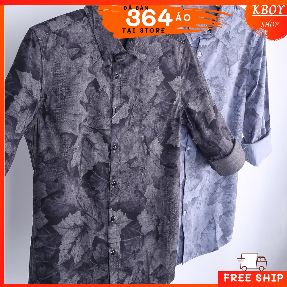 Áo sơ mi họa tiết, cao cấp .Hình in sắc nét, nổi bật, Độc lạ .Tay dài, mềm mịn, thoáng mát, Bigsize - T8729