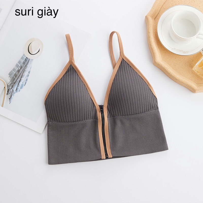 FREESHIP ÁO BRA TẬP GYM, YOGA KHÓA TRƯỚC CHẤT ĐẸP KEM MÚT LÓT