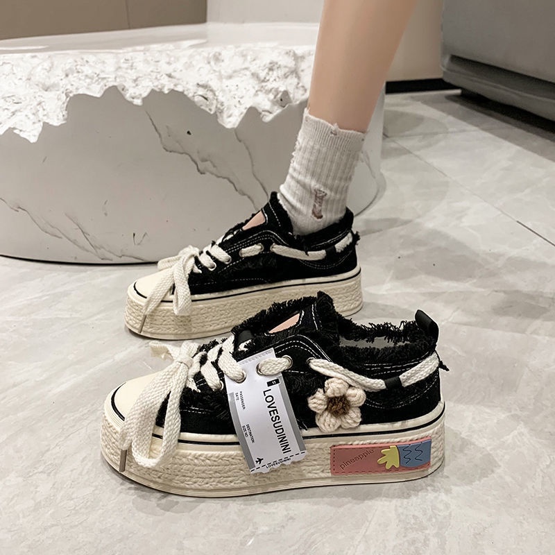 Giày Thể Thao Canvas Đế Dày Thoáng Khí Thời Trang Cho Nữ