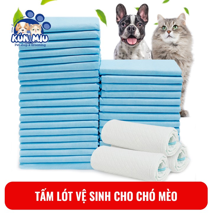 Combo 10 Tấm lót vệ sinh, tấm lót chuồng cho chó mèo Kún Miu thấm hút, khử mùi hiệu quả