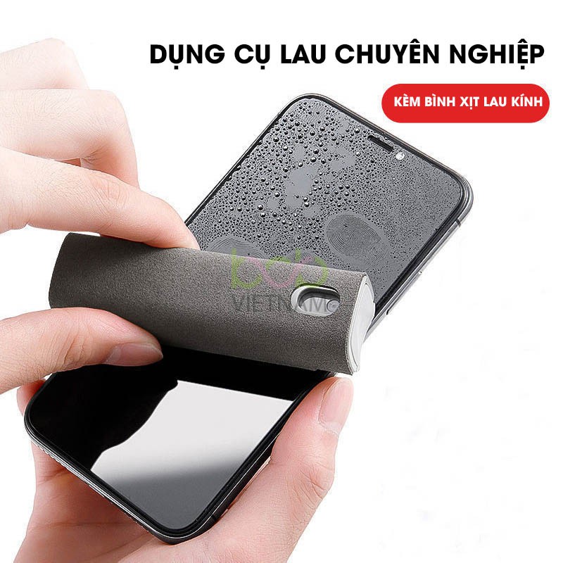 Dụng Cụ Lau Điện Thoại Cầm Tay Chuyên Nghiệp Kèm Bình Xịt Lau Kính Dung Tích Bình Xịt 10ml