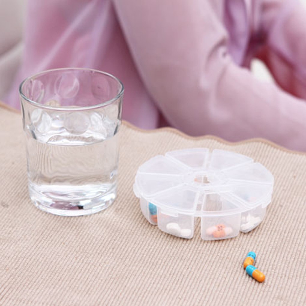 Plastic 8 Cells Jewelry Organiser Container Storage Box